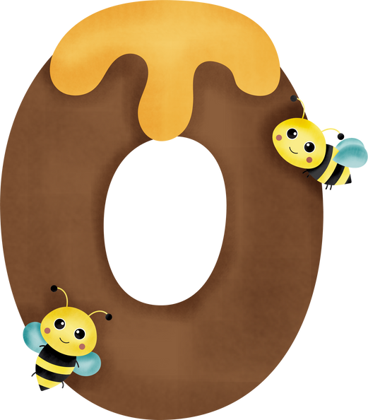 bee alphabet number 0